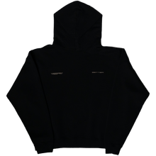 Load image into Gallery viewer, SETTER® &quot;AFFILIATED&quot; HEAVY CROP HOODIE - BLACK/TAUPE LATTE LOGOS
