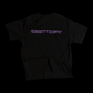 "I.S.I PRISM PURPLE" T-SHIRT (Jet Black)