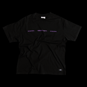 "I.S.I PRISM PURPLE" T-SHIRT (Jet Black)