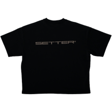 Load image into Gallery viewer, SETTER® &quot;AFFILIATED&quot; T-SHIRT - BLACK / TAUPE LATTE LOGOS
