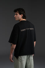 Load image into Gallery viewer, SETTER® &quot;AFFILIATED&quot; T-SHIRT - BLACK / TAUPE LATTE LOGOS
