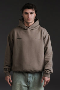 Taupe cropped hoodie sale