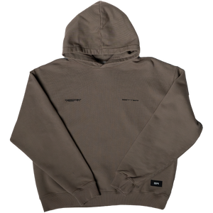 SETTER® "AFFILIATED" HEAVY CROP HOODIE - TAUPE LATTE