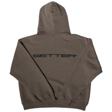 Load image into Gallery viewer, SETTER® &quot;AFFILIATED&quot; HEAVY CROP HOODIE - TAUPE LATTE
